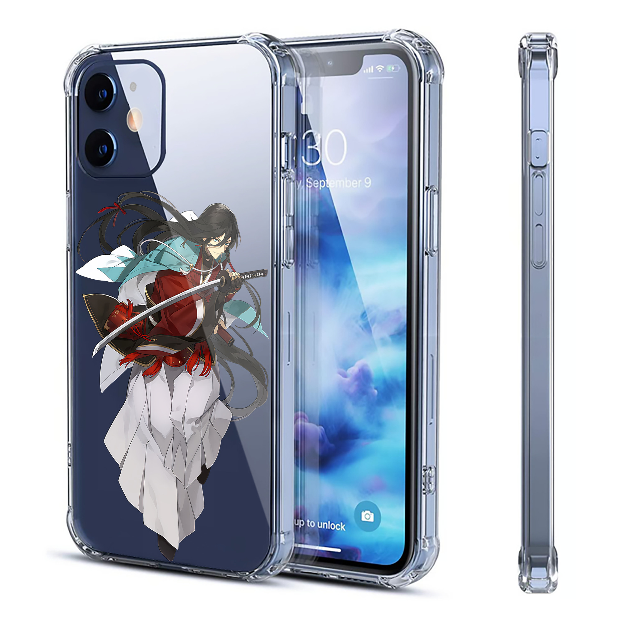 （画像用） 刀剣乱舞 Touken Ranbu 【iPhone 12シリーズ対応】透明スマホケース（クリアソフトケース）